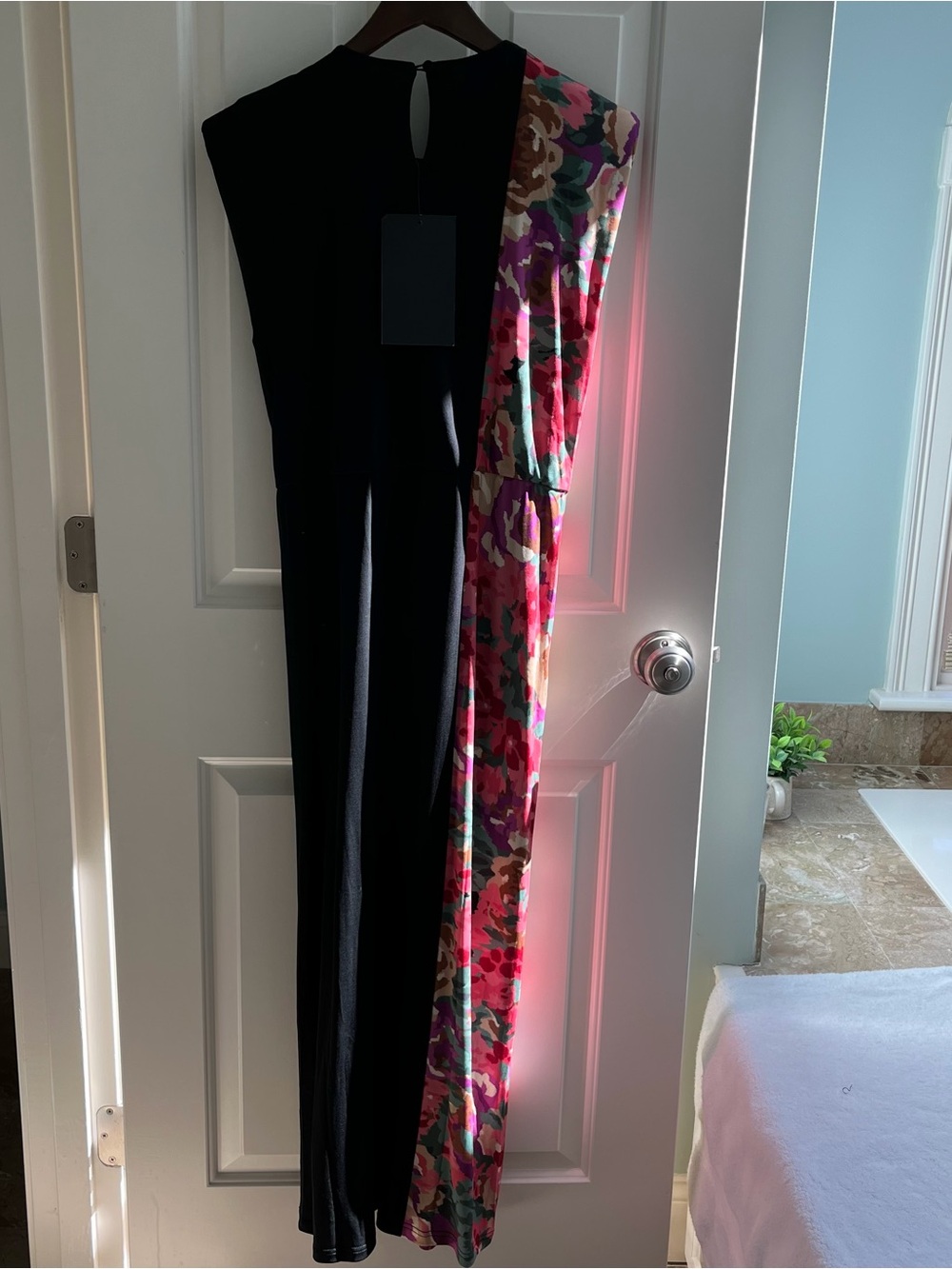 Climbing roses Jersey dress, NWT